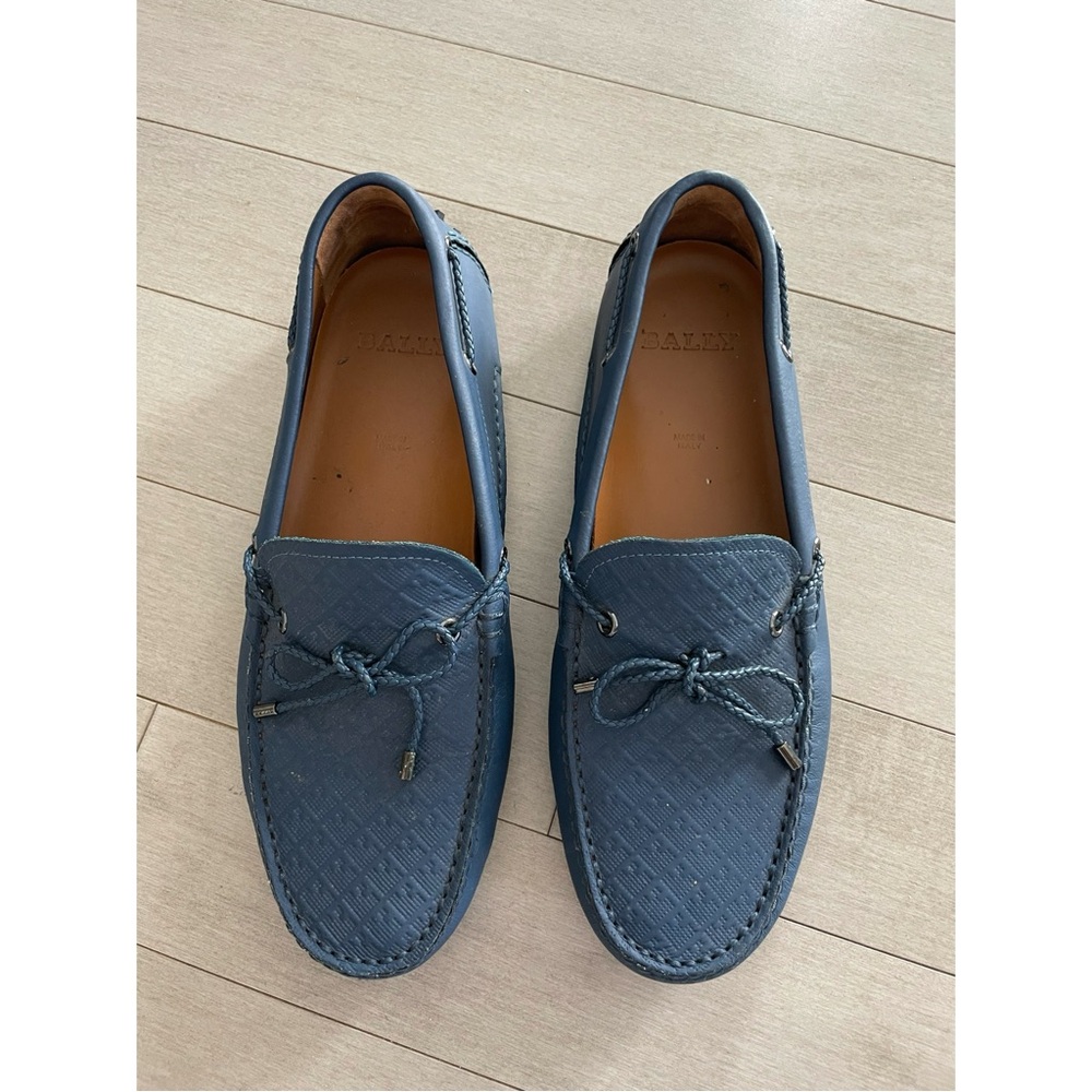 Bally Blue Leather Loafers